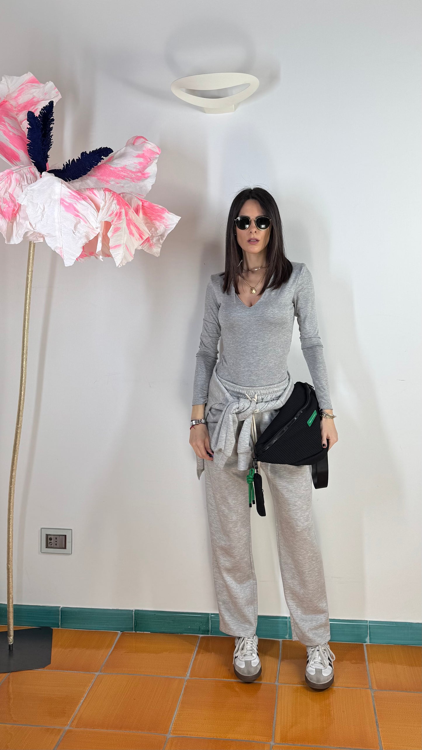 Body in cotone con spalline