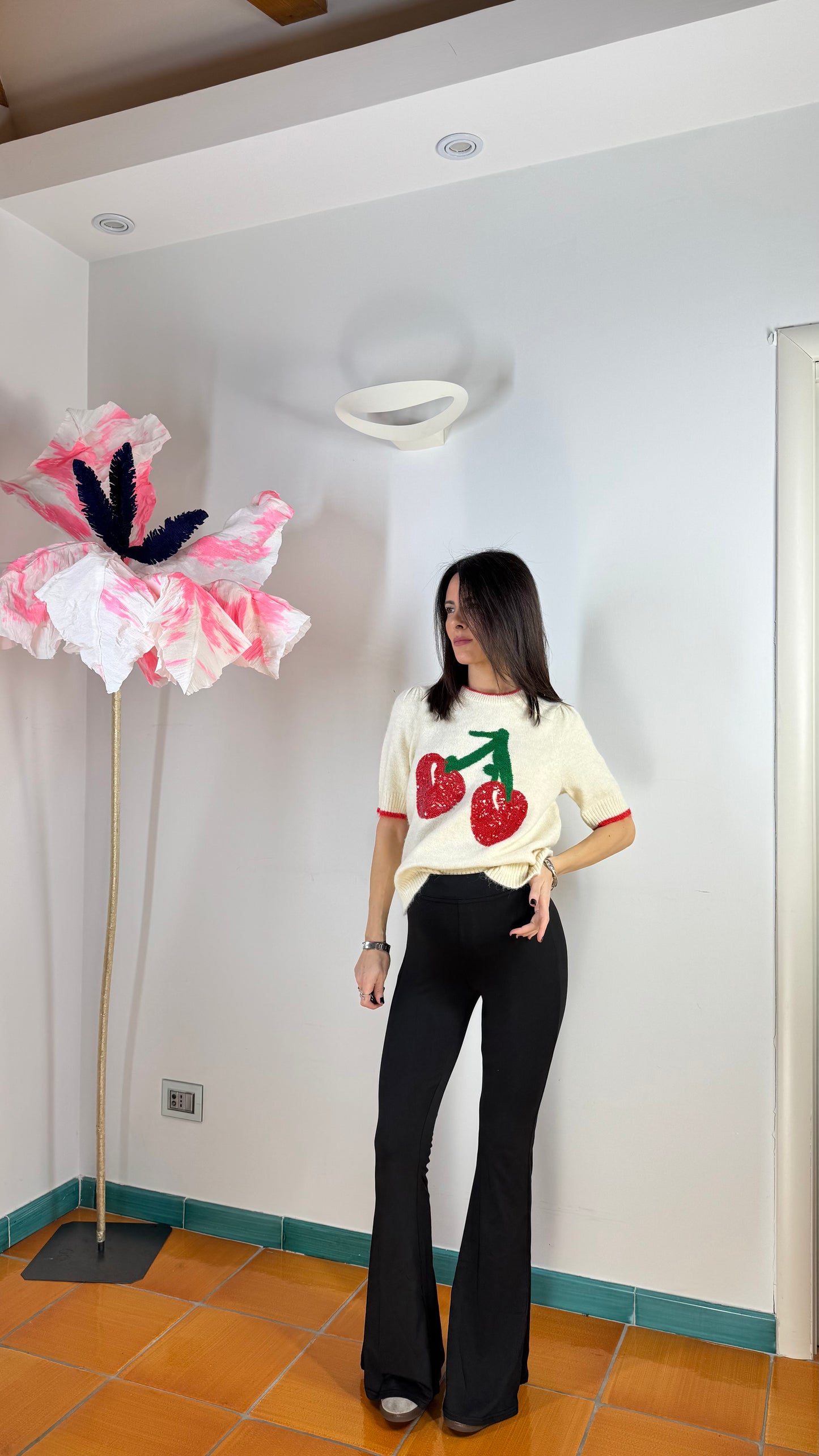 Maglioncino mezza manica soft