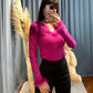 Maglia con piume