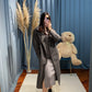 Cappotto grigio spigato