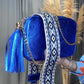 Borsa in pelle lurex